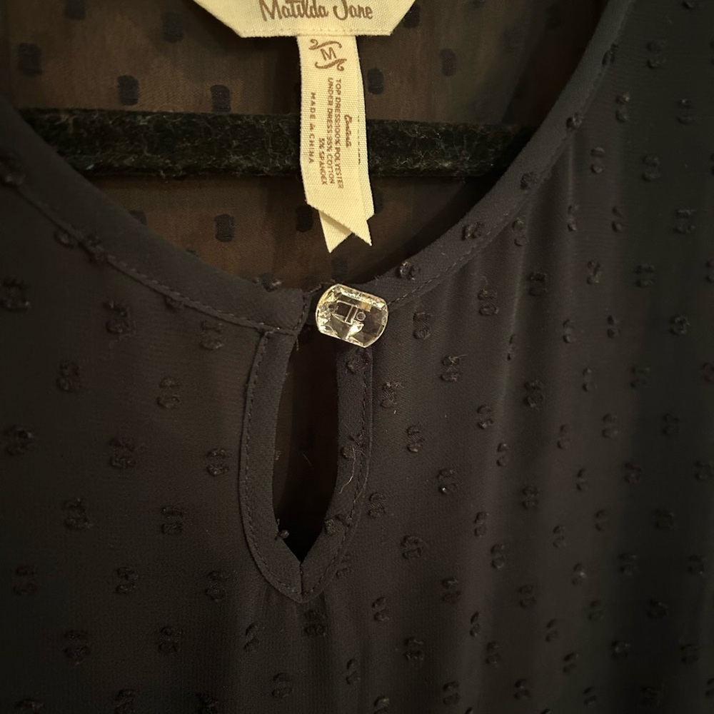 Matilda Jane Black Buttoned Blouse